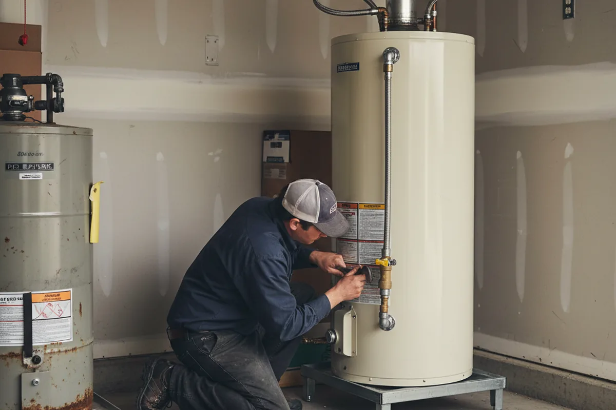 Water heater and shutoff valve replacement in Chaparral